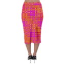 Pink Orange Bright Abstract Midi Pencil Skirt View2