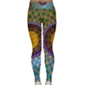Temple Abstract Ceiling Chinese Classic Yoga Leggings View2