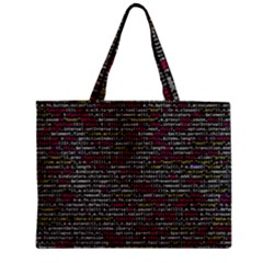 Full Frame Shot Of Abstract Pattern Zipper Mini Tote Bag by Nexatart