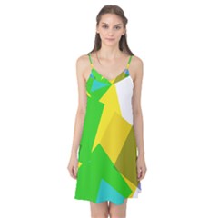 Green Yellow Shapes        Camis Nightgown by LalyLauraFLM
