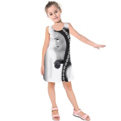 Silence Of Beauty Kids  Sleeveless Dress by mugebasakart