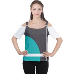 Turquoise Line Women s Cutout Shoulder Tee