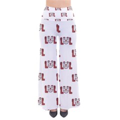 Funny Emoji Laughing Out Loud Pattern  Pants by dflcprintsclothing