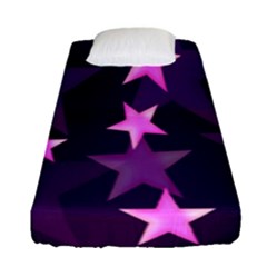 Background With A Stars Fitted Sheet (single Size)