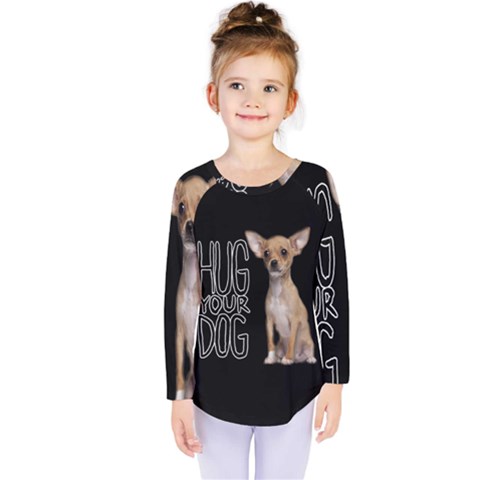 Chihuahua Kids  Long Sleeve Tee by Valentinaart