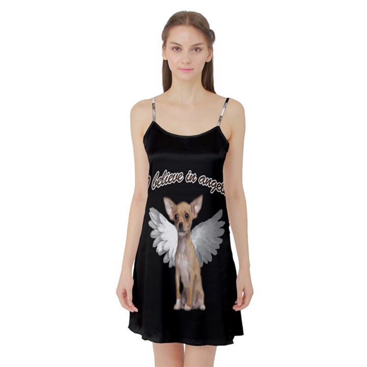 Angel Chihuahua Satin Night Slip