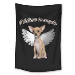 Angel Chihuahua Large Tapestry by Valentinaart