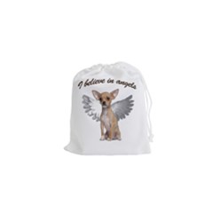 Angel Chihuahua Drawstring Pouches (xs)  by Valentinaart