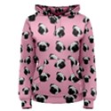 Pug dog pattern Women s Pullover Hoodie View1