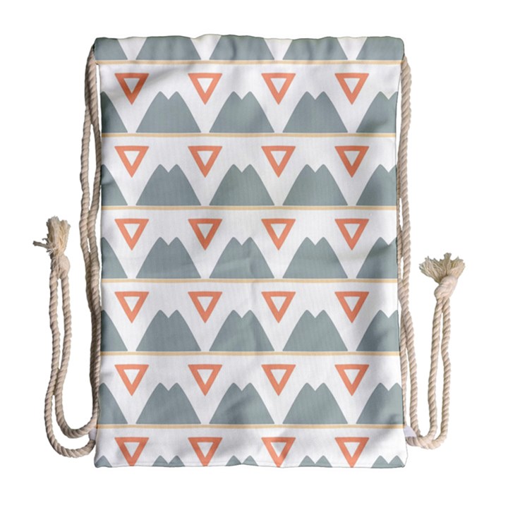 Triangles and other shapes           Large Drawstring Bag