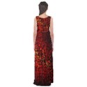 Red Particles Background Empire Waist Maxi Dress View2