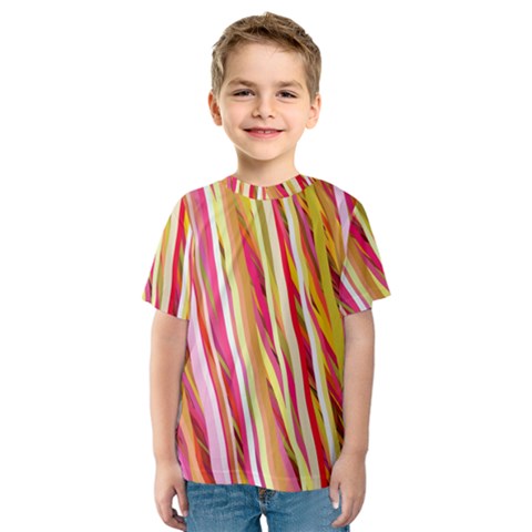 Color Ribbons Background Wallpaper Kids  Sport Mesh Tee by Nexatart