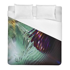 Out Of Time Glass Pearl Flowag Duvet Cover (full/ Double Size) by Nexatart