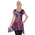 Texture Background Short Sleeve Side Drop Tunic View1