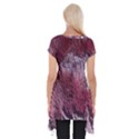 Texture Background Short Sleeve Side Drop Tunic View2