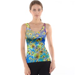 Color Particle Background Tank Top by Nexatart