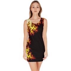 A Fractal Image Sleeveless Bodycon Dress