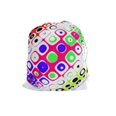 Color Ball Sphere With Color Dots Drawstring Pouches (large)  by Nexatart