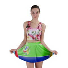 Balloon Volleyball Ball Sport Mini Skirt by Nexatart