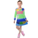 Balloon Volleyball Ball Sport Kids  Long Sleeve Velvet Dress View1