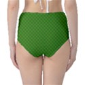 Paper Pattern Green Scrapbooking High-Waist Bikini Bottoms View2