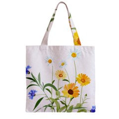 Flowers Flower Of The Field Zipper Grocery Tote Bag by Nexatart