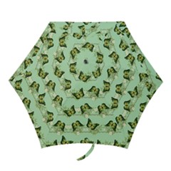 Green Butterflies Mini Folding Umbrellas by linceazul