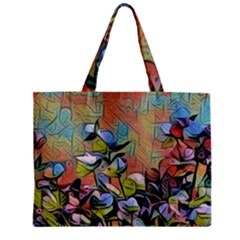 Spring Flowers Magic Cube Zipper Mini Tote Bag by DeneWestUK