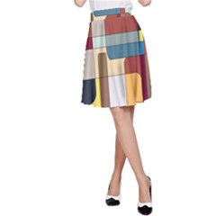 Patchwork A-line Skirt by digitaldivadesigns