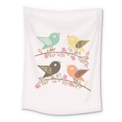 Four Birds Medium Tapestry by linceazul