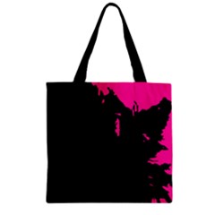 Abstraction Zipper Grocery Tote Bag by Valentinaart