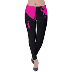 Abstraction Velvet Leggings by Valentinaart