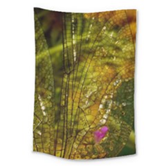 Dragonfly Dragonfly Wing Insect Large Tapestry by Nexatart