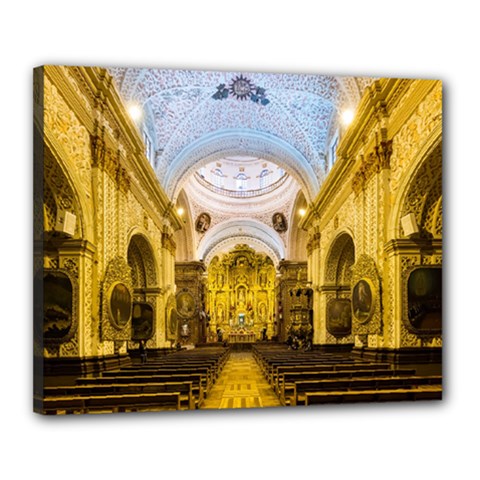 Church The Worship Quito Ecuador Canvas 20  X 16  by Nexatart