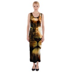 Lion  Fitted Maxi Dress by Valentinaart