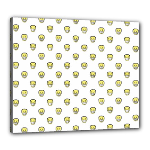 Angry Emoji Graphic Pattern Canvas 24  X 20  by dflcprints