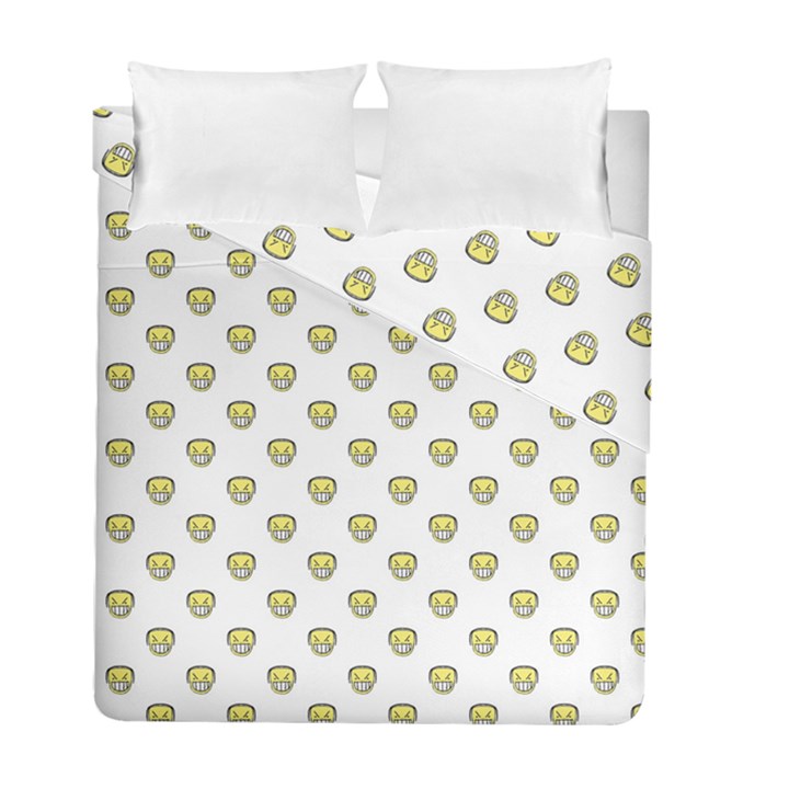 Angry Emoji Graphic Pattern Duvet Cover Double Side (Full/ Double Size)