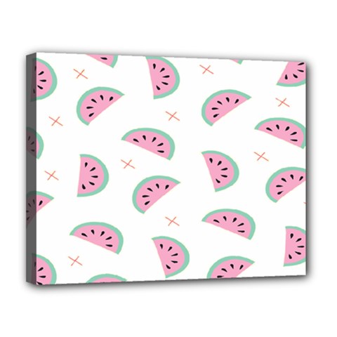 Watermelon Wallpapers  Creative Illustration And Patterns Canvas 14  x 11 