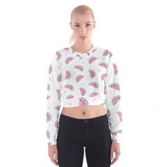 Watermelon Wallpapers  Creative Illustration And Patterns Cropped Sweatshirt