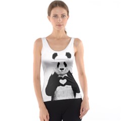 Panda Love Heart Tank Top