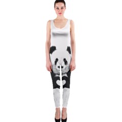 Panda Love Heart OnePiece Catsuit