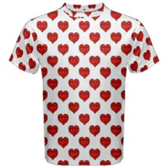 Emoji Heart Shape Drawing Pattern Men s Cotton Tee by dflcprintsclothing