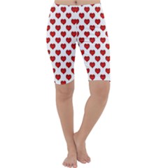 Emoji Heart Shape Drawing Pattern Cropped Leggings  by dflcprintsclothing