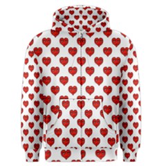 Emoji Heart Shape Drawing Pattern Men s Zipper Hoodie by dflcprintsclothing