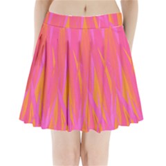 Pattern Pleated Mini Skirt