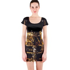 Drink Good Whiskey Short Sleeve Bodycon Dress