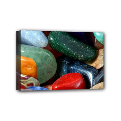 Stones Colors Pattern Pebbles Macro Rocks Mini Canvas 6  x 4 