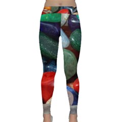 Stones Colors Pattern Pebbles Macro Rocks Classic Yoga Leggings