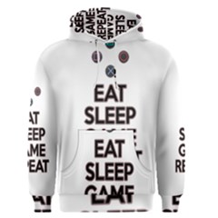 Eat Sleep Game Repeat Men s Pullover Hoodie by Valentinaart