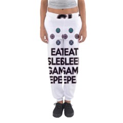 Eat Sleep Game Repeat Women s Jogger Sweatpants by Valentinaart